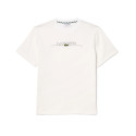 T-SHIRT LACOSTE BLANC BRODÉ FABRIQUÉ EN FRANCE