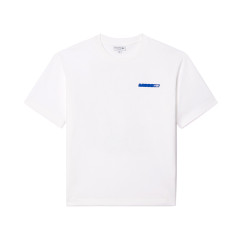 T-SHIRT LACOSTE LOOSE FIT BLANC IMPRIMÉ FLORAL