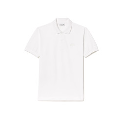 POLO LACOSTE L.12.12 CLASSIC FIT BLANC AVEC BADGE