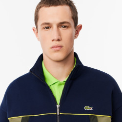 sweat zippé lacoste SH2808 marine