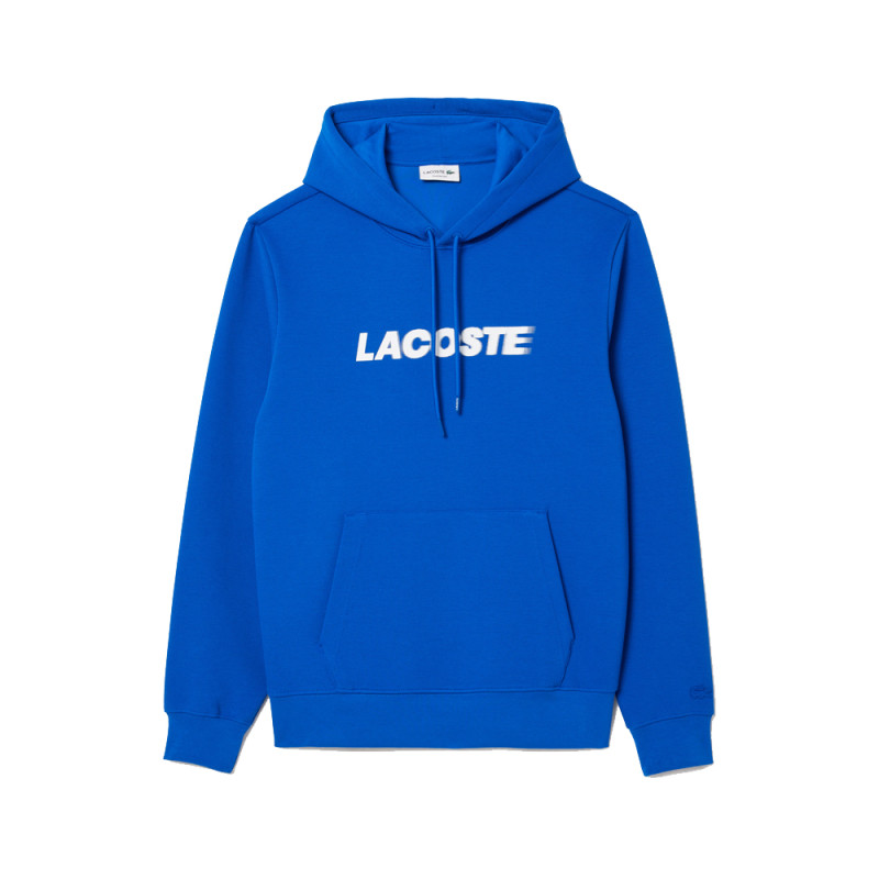 SWEATSHIRT À CAPUCHE LACOSTE EN EN PIQUÉ BLEU