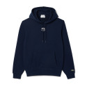 SWEATSHIRT À CAPUCHE LACOSTE IMPRIMÉ BLEU MARINE