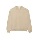 SWEATSHIRT LACOSTE LOOSE FIT EFFET DÉLAVÉ BEIGE