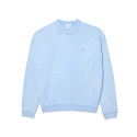 SWEATSHIRT LACOSTE LOOSE FIT EFFET DÉLAVÉ BLEU