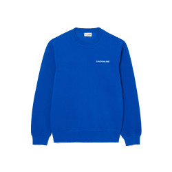 SWEATSHIRT LACOSTE EN PIQUÉ AVEC BADGE BLEU