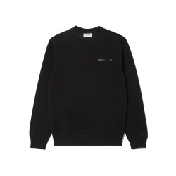 SWEATSHIRT LACOSTE EN PIQUÉ AVEC BADGE NOIR