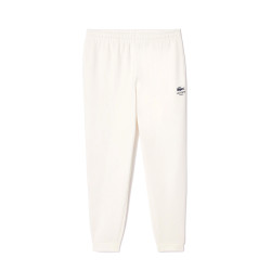 PANTALON DE SURVÊTEMENT LACOSTE TAPERED FIT BLANC