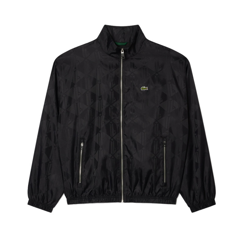 VESTE SPORTSUIT COURTE LACOSTE À MONOGRAMME NOIRE