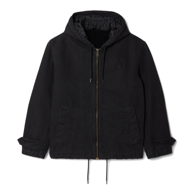 BOUSON COURT DOUBLÉ SHERPA LACOSTE NOIR