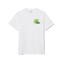 T-SHIRT LACOSTE COTON BLANC IMPRIMÉ FLORAL