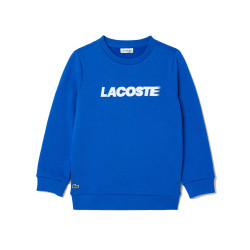 SWEATSHIRT LACOSTE ENFANT MOLLETON BLEU IMPRIMÉ