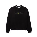 SWEATSHIRT NOIR LACOSTE LOOSE FIT FABRIQUÉ EN FRANCE