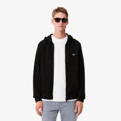 SWEAT LACOSTE EN COTON NOIR