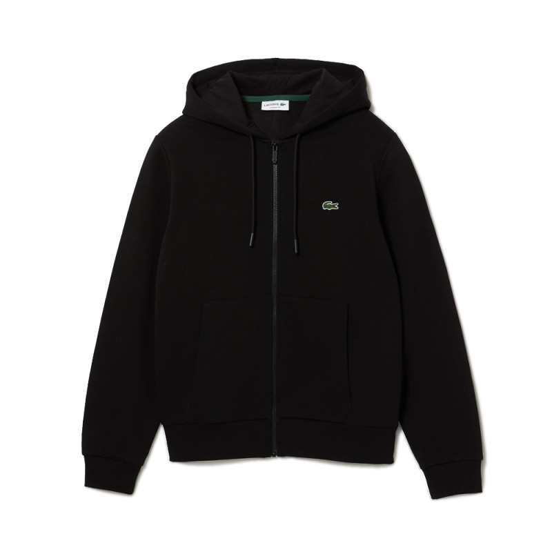 Sweatshirt zippé à capuche Lacoste SPORT avec empiècements en mesh