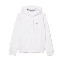 Sweatshirt zippé à capuche Lacoste SPORT blanc