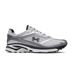 BASKETS UNDER ARMOUR APPARITION BLANCHES ET ARGENTÉES