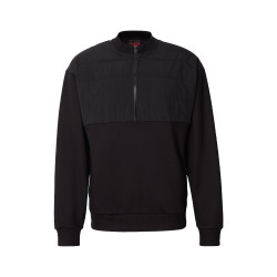 SWEAT ZIPPÉ RELAXED FIT NOIR HUGO DETECHESOM