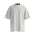 T-SHIRT OVERSIZE EN JERSEY DE COTON ÉPAIS BLANC GRIS DPLANITEE