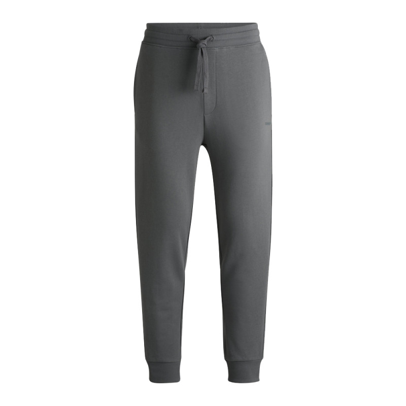 PANTALON DE SURVÊTEMENT HUGO EN COTON ÉPONGE GRIS AVEC LOGO IMPRIMÉ DAYOTE232