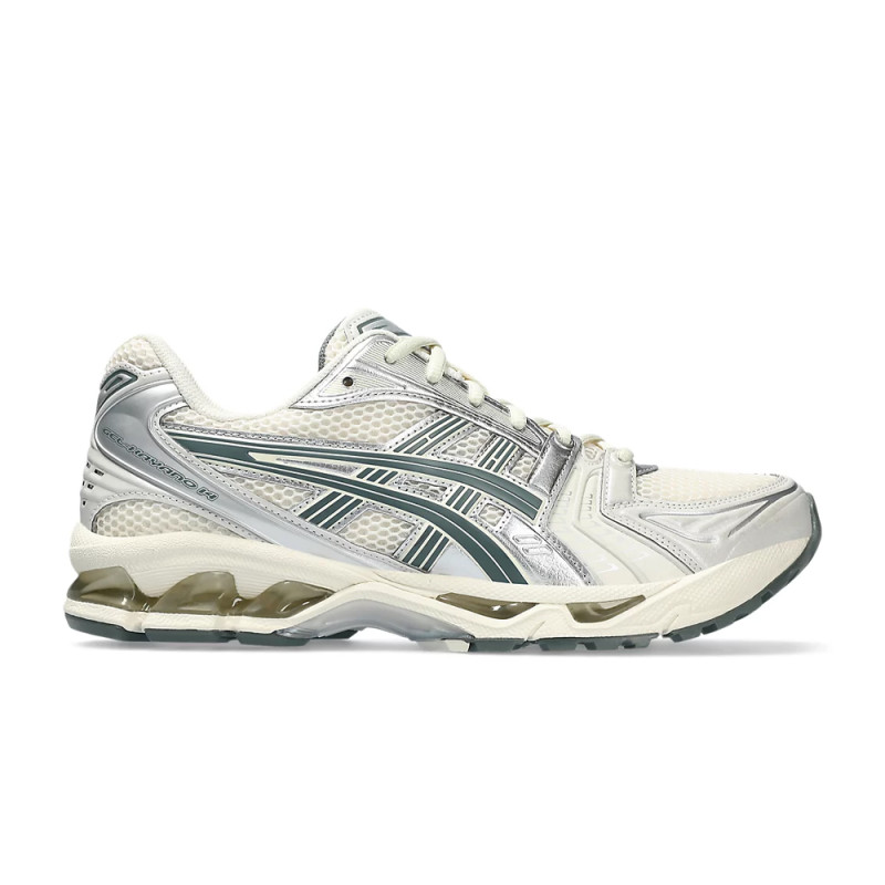 BASKETS ASICS GEL-KAYANO 14 BLANCHES ET VERTES