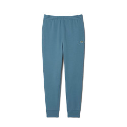 PANTALON DE SURVÊTEMENT HOMME LACOSTE EN MOLLETON DE COTON BIOLOGIQUE BLEU