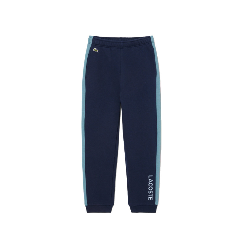 PANTALON DE SURVÊTEMENT COLOR-BLOCK LACOSTE ENFANT BLEU