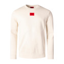 SWEAT HUGO DIRAGOL212 BLANC CASSÉ