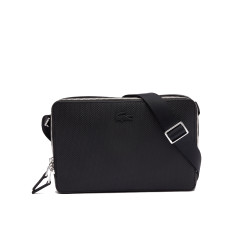 SAC BANDOULIÈRE NOIRE CHANTACO AVEC POCHE TABLETTE LACOSTE