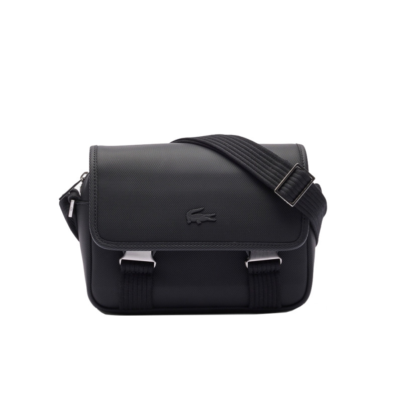 SAC NOIR MESSENGER MEN'S LACOSTE CLASSIC