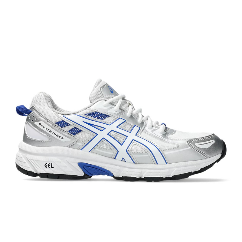 BASKETS ASICS GEL-VENTURE 6 GS BLANCHES ET BLEUES