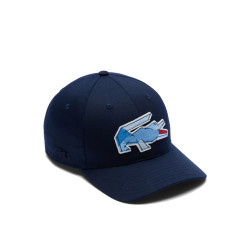 CASQUETTE DE BASEBALL LACOSTE CROCODILE GRAPHIQUE BLEU MARINE